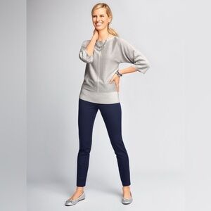 TALBOTS - Dolman-Sleeve Sweater in Silver Shimmer. Small